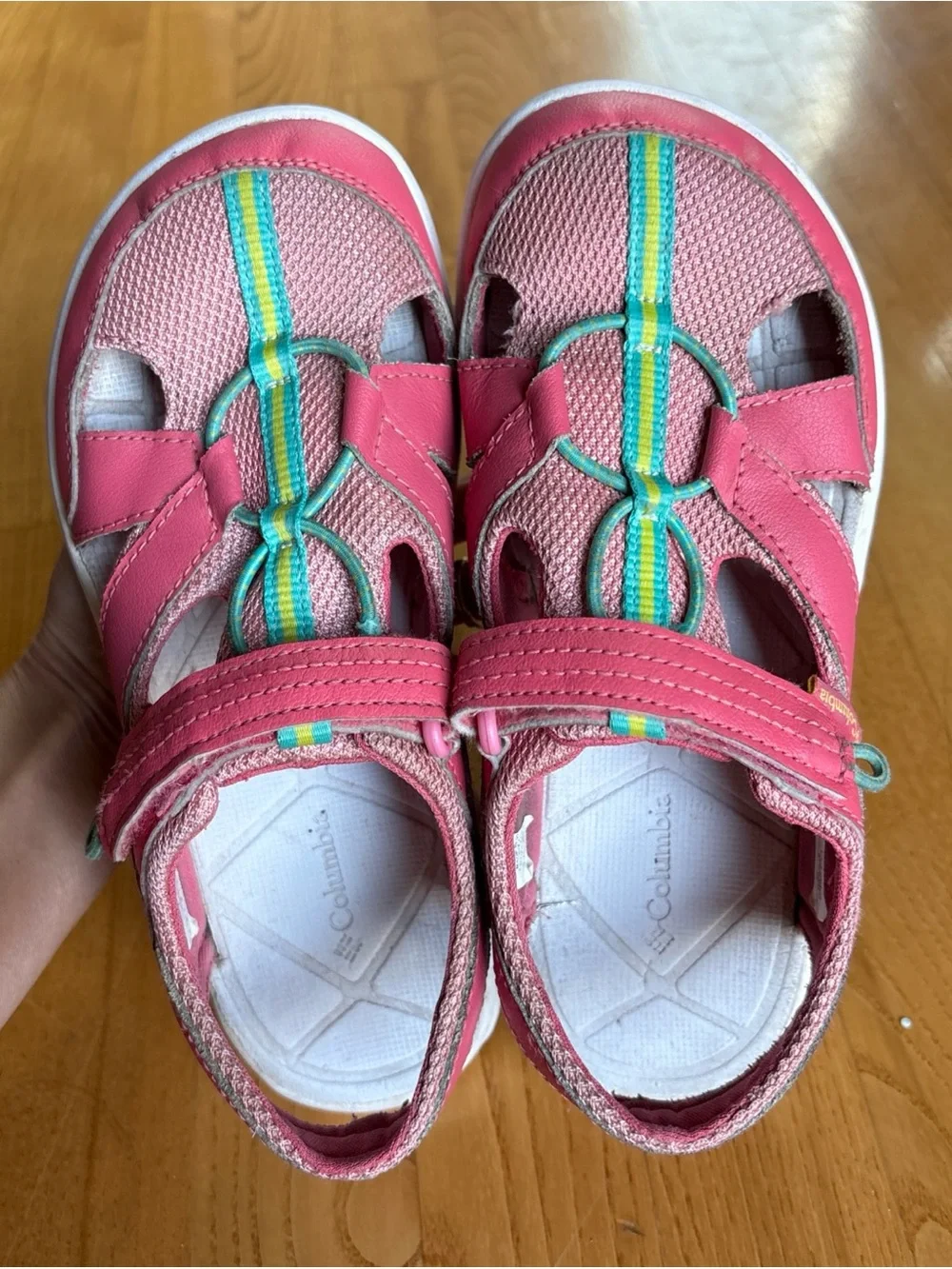 Columbia Techsun Wave Girls' Water-Resistant Fisherman Sandals Pink Size 4